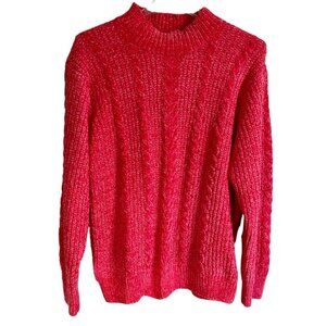 Cocovive Pink Very Soft Pullover Long Sleeve Sweater Women's Medium